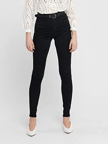 Only Onlroyal High Sk Jeans Pim600 Noos, Jeans Skinny para Mujer, Negro (Black), M (Talla Fabricante:30)