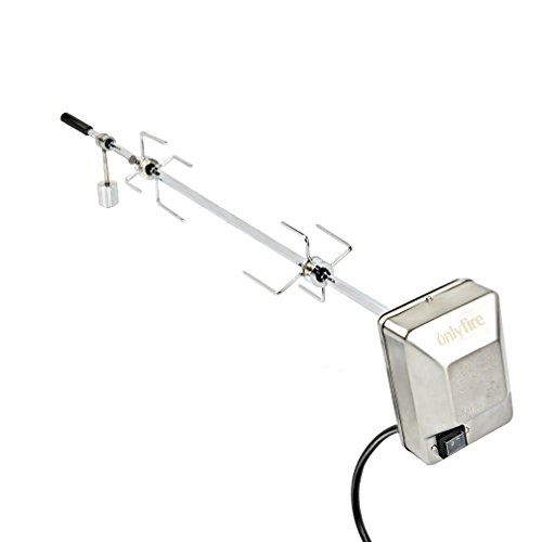 Onlyfire Universal parrilla Kit de reemplazo del asador para asar varas - 45'' X 1/2 '' hexagonal Spit Motor eléctrico/barra (no caben asador de Gas Weber)