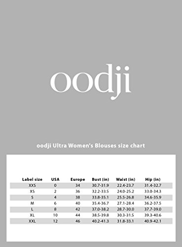 oodji Ultra Mujer Camisa Hoglada con Cuello Mao, Rosa, ES 36 / XS