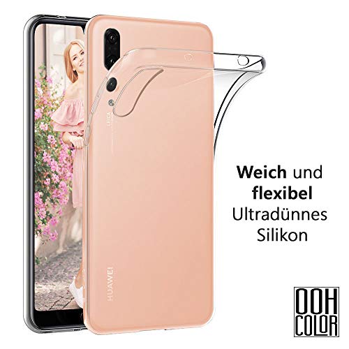 OOH!COLOR Carcasa para Móvil Compatible con Funda Huawei Mate 10 Lite Transparente sin Dibujo Silicona Suave Bumper Teléfono Caso para Huawei Mate 10 Lite