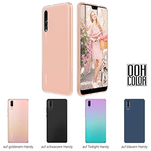 OOH!COLOR Carcasa para Móvil Compatible con Funda Huawei Mate 10 Lite Transparente sin Dibujo Silicona Suave Bumper Teléfono Caso para Huawei Mate 10 Lite