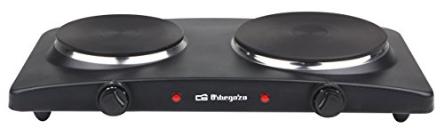 Orbegozo PE 2850 2850-Placa eléctrica Doble, 2500 W, Negro