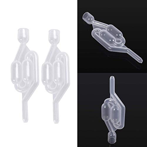 Osuter 3PCS Borboteador Fermentacion Plástico Airlocks para Home Beer Fermentación Elaboración de Vino de Cerveza