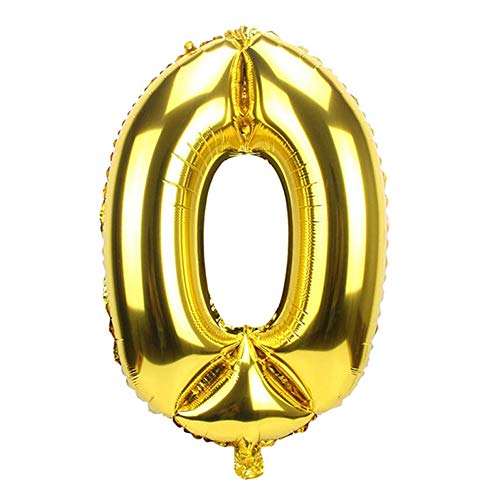 Ouinne Globo 50 Años, 40 Pulgadas Globo del Cumpleaños Número 50 Helio Globos para La Decoración Boda Aniversario (Oro)