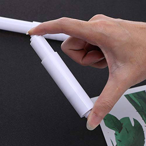 OUNONA Rollo de papel higiénico Fit-All Estilo Plástico-Cargador de primavera Blanco Papel de baño Reemplazo del titular (Paquete de 2)