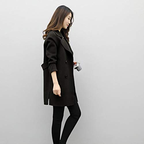 Overdose Chaqueta De Invierno para Mujer Casual Outwear Parka Cardigan Slim Coat Overcoat Invierno Abrigo