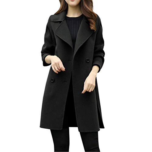 Overdose Chaqueta De Invierno para Mujer Casual Outwear Parka Cardigan Slim Coat Overcoat Invierno Abrigo