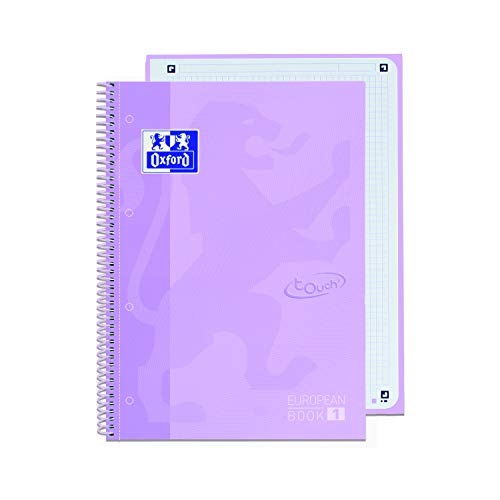 Oxford Cuaderno Microperforado Touch 80 hojas color Malva Pastel