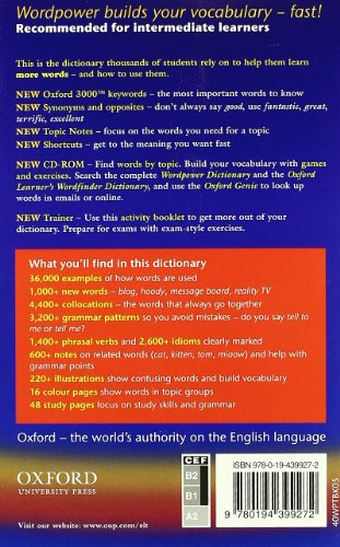 Oxford Wordpower Dictionary for learners of English: Oxford Wordpower Dictionary and CD-ROM 2006 - 9780194399272