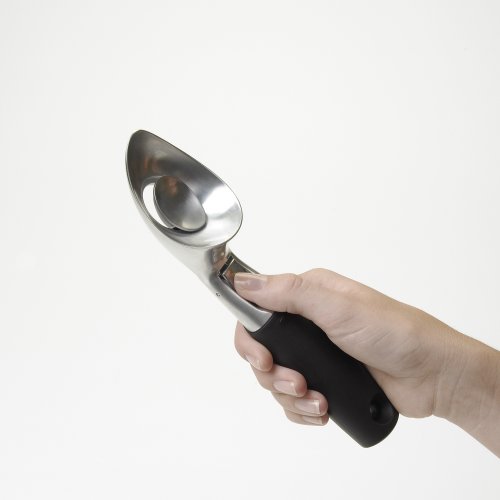 Oxo Good Grips - Cuchara para Servir Bolas de Helado, Color Negro