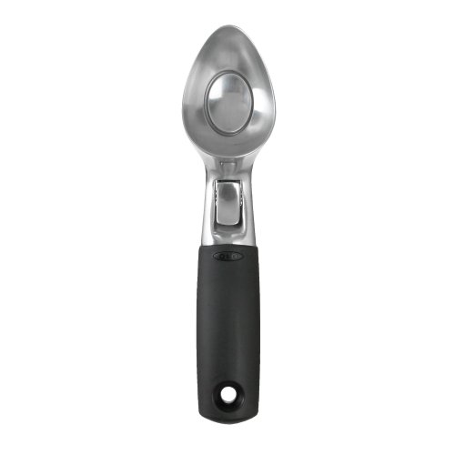 Oxo Good Grips - Cuchara para Servir Bolas de Helado, Color Negro