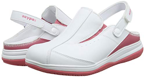 Oxypas Iris, Zapatos de Seguridad Mujer, Blanco (Fux), 39 EU (5.5 UK)