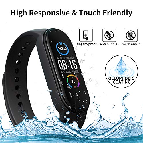 PaceBid 2 Piezas Protector para Pantalla Xiaomi Mi Band 5, Protección Completa Pet Película Suave Ultra Delgado Alta Definicion Alta Sensibilidad Protector de Pantalla para Xiaomi Mi Band 5