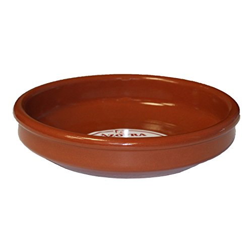 Pack de 12 cazuelas de barro 20 cm apta para vitro