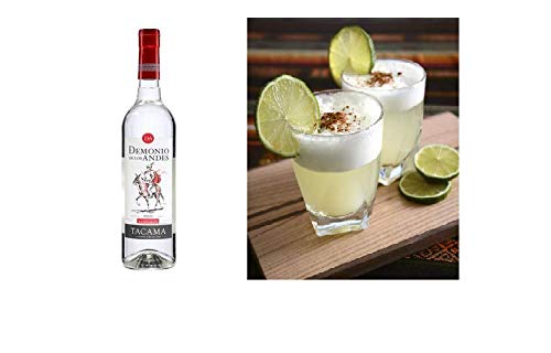 PACK LISTO PARA PREPARAR EL MEJOR PISCO SOUR(PISCO DEMONIO ANDES, ANGOSTURA, LIMA Y COCTELERA)