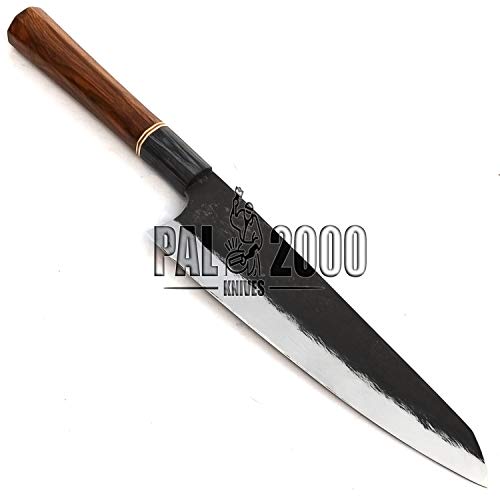 PAL 2000 - Cuchillo de acero 440C hecho a mano de 20 cm, cuchillo de chef de acero 440C de calidad garantizada – Cuchillo de cocina con funda 9746