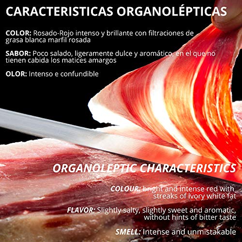 Paleta de Jamon de Bellota Iberico 75% Raza Iberica - Sobre Loncheado de Jamon Iberico Cortado a Mano y Envasado al Vacio - Embutidos Ibericos de Bellota Pata Negra - 100 gr