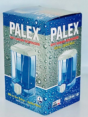 Palex Dispensador de jabón líquido, 500cc, azul transparente