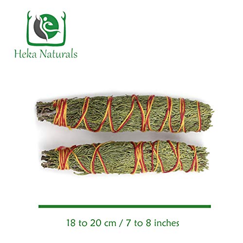 Palitos de Mancha de Enebro | 2 Varillas de Incienso de Enebro | Incienso Natural para la Limpieza del hogar, bendición y abundancia | 2 Piezas de 18-20 cm