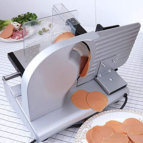 Pan De Queso Queso Vegetal Alimento De La Fruta Máquina De Cortar Eléctrica Deli Comida Carne con Accionado por Engranaje Espesor Ajustable Motor De Par Alto De Funcionamiento En Frío,220V