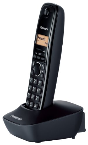 Panasonic KX-TG1611 - Teléfono (DECT, Terminal inalámbrico, 50 entradas, Identificador de Llamadas) Color Negro [Versión Importada]