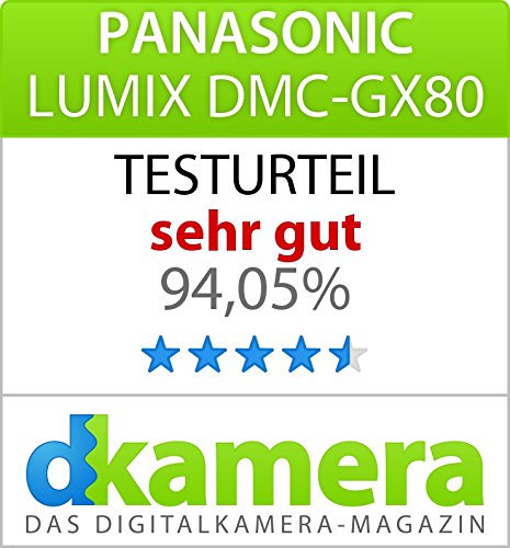 Panasonic Lumix DMC-GX80EG - Cámara Digital, 16 MP, 4592 x 3448 Pixeles, Live Mos, 4K Ultra HD, Pantalla Táctil, Cuerpo MILC 16 MP 4/3", Negro (Versión Importada)