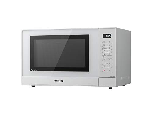 Panasonic NN-GT45K - Microondas con Grill (1000W, 31L, 7 niveles, Grill Cuarzo 1100W, Plato Giratorio 340mm, Control táctil, 24 modos, Turbo Defrost, Genius Sensor, tecnología Inverter) Blanco