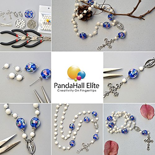 PandaHall Elite 30 Pcs Colgantes de Aleación de Estilo Europeo, Cruz, Plata Antigua, Accesorios para Fabricación de Bisuyería