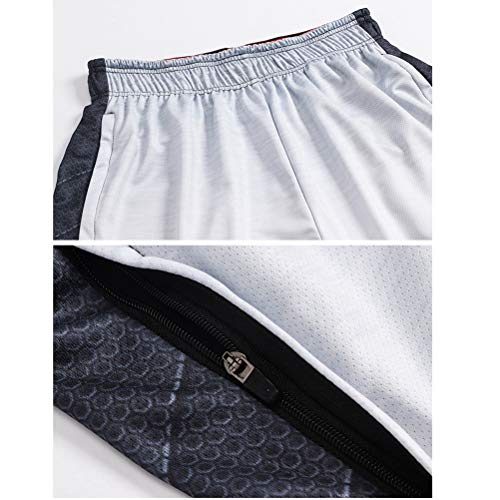 Pantalones Casuales para Hombres Pantalones Cortos para El Deporte Pantalones Cortos De Playa Cintura EláStica con Cremallera Gimnasio Fitness Basculador Pantalones