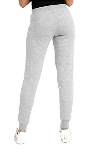 Pantalones de chándal para mujer, de forro polar suave con puños, ajuste ajustado, forro polar, para mujer, pantalones de chándal para mujer, talla 36 a 16