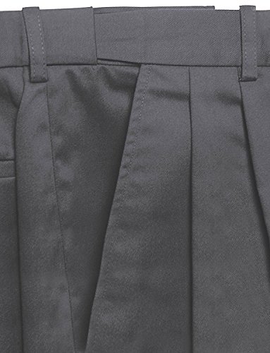 Pantalones De Poliéster/Viscosa Plisados con Cintura Elástica De Hombre Gris 58W / 31L