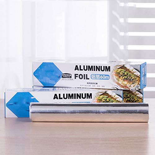 Papel De Aluminio Para Barbacoa,desechable Bandejade Aluminio Para Barbacoa,rollo Papel Plata,Resistente Al Aceite,Antiadherente,Resistente Al Calor,Adecuado Para Barbacoa,Envasado De Sándwich.