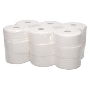 Papel higiénico ecologico industrial 2 capas -18 rollos de 400gr. con precorte