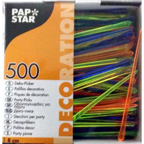 PAPSTAR 19347 Palillos Decorativos (500 Unidades)