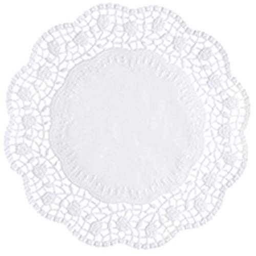 Papstar - Centros blancos, diámetro 20 cm, paquete de 100 unidades, tela