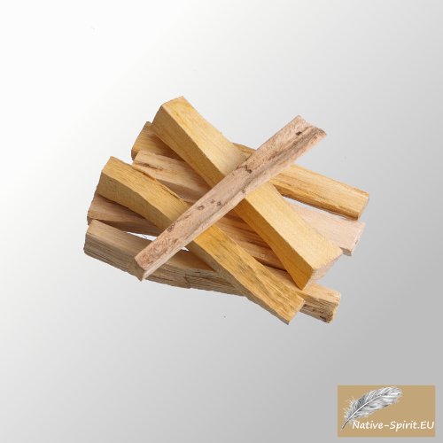 Paquete a granel de palo santo, madera sagrada, 100 g (unas 18 y 21 barras, 9 de 10 x 1 x 1 cm, de 5-6 g por barra), recogida de forma sostenible directamente por nativos en Sudamérica, de Native Spirit®