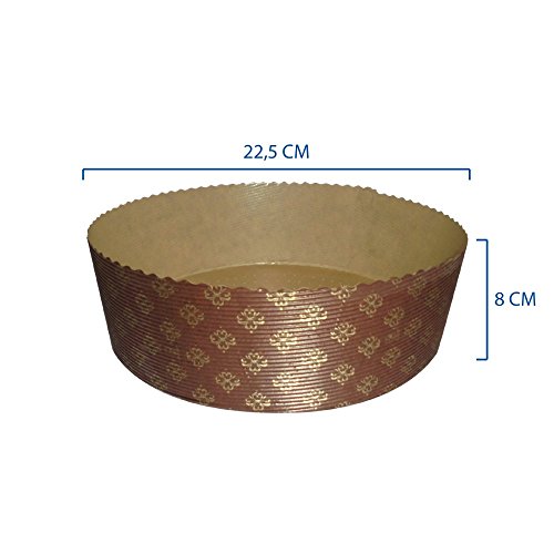 Paquete de 10 moldes para alimentos de 22 cm de diámetro, 7 cm de altura, 1000 g