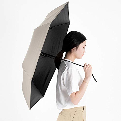 Paraguas automático Ultraligero para Mujeres y Hombres, Paraguas Anti Rayos UV, Paraguas Resistente al Viento, Parasol Transparente