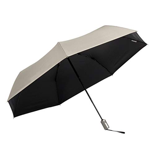 Paraguas automático Ultraligero para Mujeres y Hombres, Paraguas Anti Rayos UV, Paraguas Resistente al Viento, Parasol Transparente