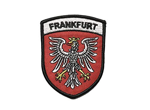 Parche Bordado para Coser o Planchar, diseño de Escudo de Frankfurt