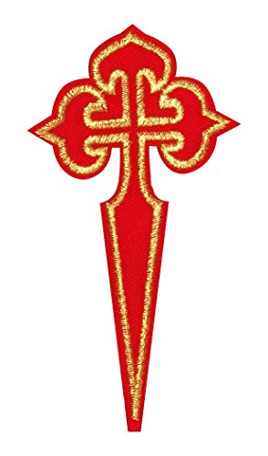 Parche / insignia cruz de Santiago jacobea