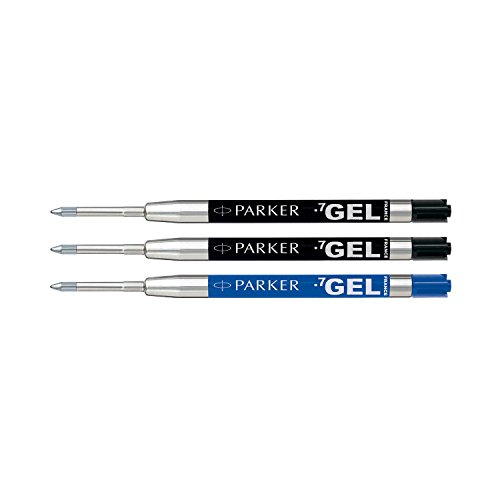 Parker Jotter London - Paquete de recambios Discovery tres recambios Quinkflow para bolígrafos y tres recambios de tinta de gel Quink