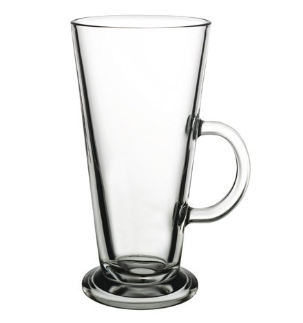 Pasabahce 55163 - Vaso de té con asa Columbian XXL, 455 ml, para té, latte macchiato, Irish Coffee, Punsch, vino caliente, chocolate caliente, 6 unidades