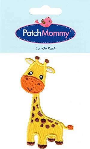 PatchMommy Jirafa Parche Termoadhesivo Parche Bordado para Ropa - Parches Infantiles y Apliques para Niños