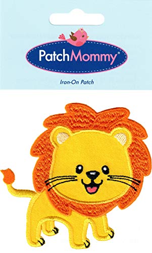 PatchMommy León Parche Termoadhesivo Parche Bordado para Ropa - Parches Infantiles y Apliques para Niños