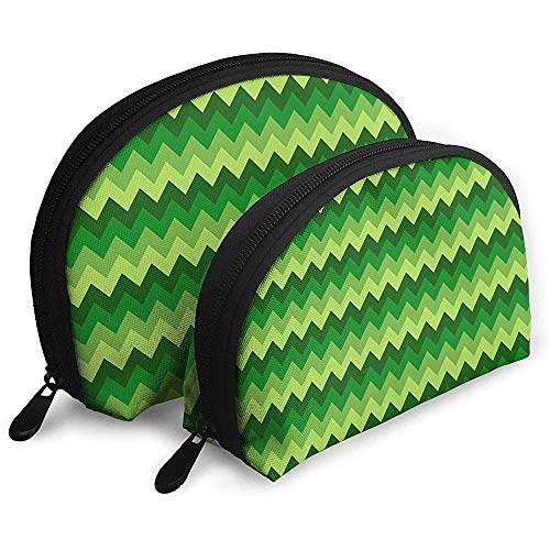 Patrón de Estilo Chevron Bolsas portátiles de Colores Vibrantes geométricos Bolsa de Maquillaje Bolsa de Aseo Bolsas de Viaje portátiles multifunción