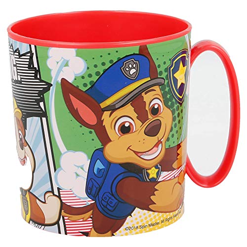 Paw Patrol 8412497189045 Taza microondas 350ml Patrulla Canina 'Comic' (18904), No aplica, Negro