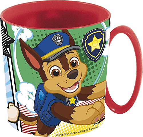 Paw Patrol 8412497189045 Taza microondas 350ml Patrulla Canina 'Comic' (18904), No aplica, Negro