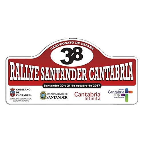 Pegatina Placa Rallye Santander 2017 PR165