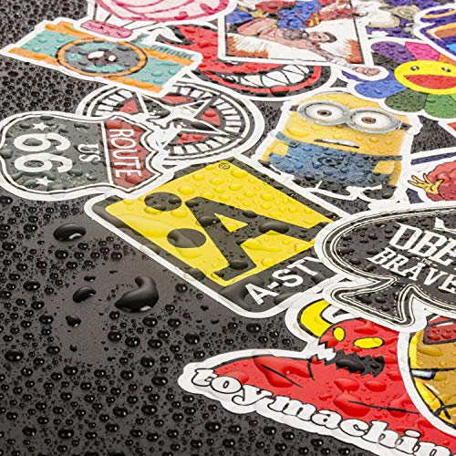 Pegatinas [100 pcs] Pegatinas aleatorias, Vinilo Pegatinas, Graffiti Stickers, para Portátil, Bicicletas, Motocicleta, Casco, Coches, Guitarra, Monopatín, Maleta de Equipaje, teléfono Celular